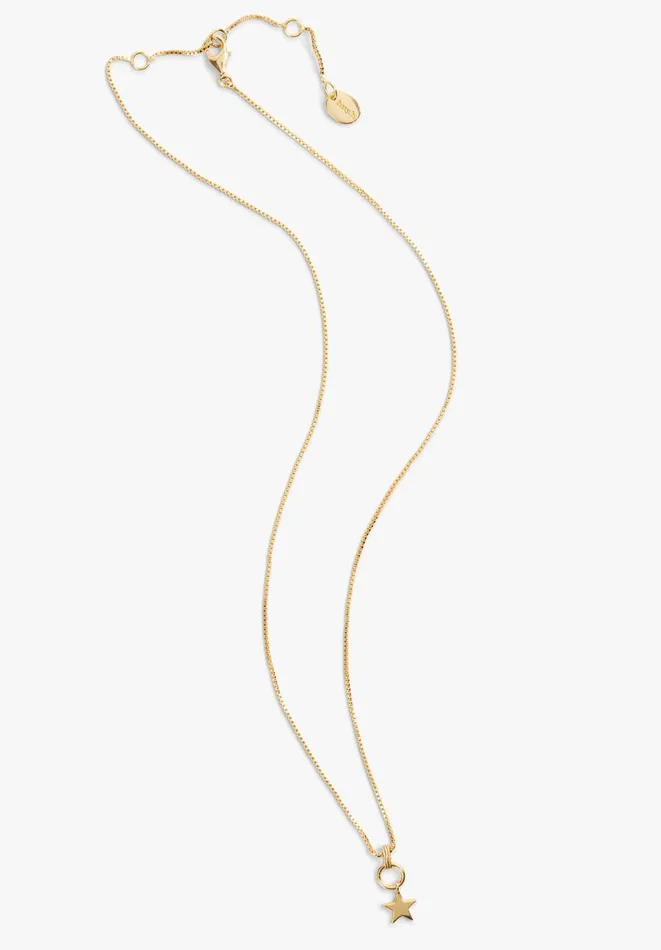 Hush Jewellery Women Star Pendant Necklace Gold