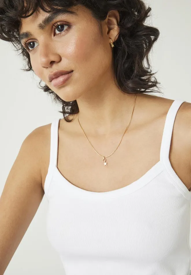 Hush Jewellery Women Star Pendant Necklace Gold