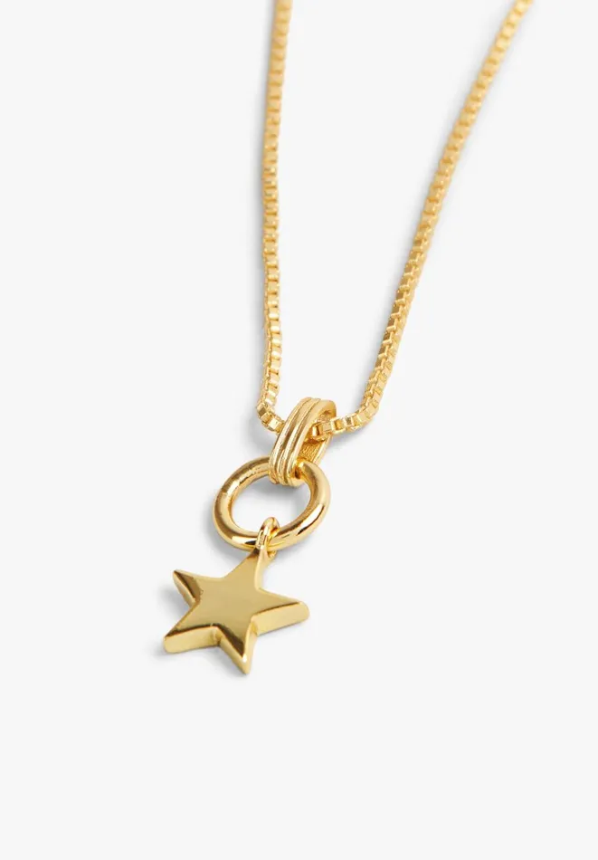 Hush Jewellery Women Star Pendant Necklace Gold