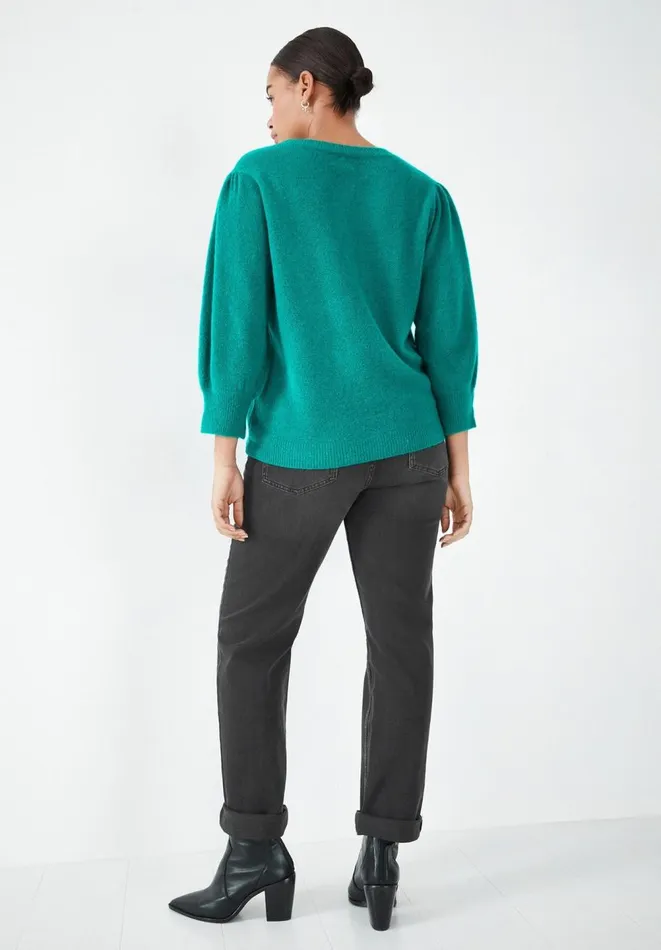 Hush Jumpers and Cardigans Women Hattie Wool Blend Crew Neck Jumper Sea Green Hush Jumpers and Cardigans Women Hattie Wool Blend Crew Neck Jumper Sea Green