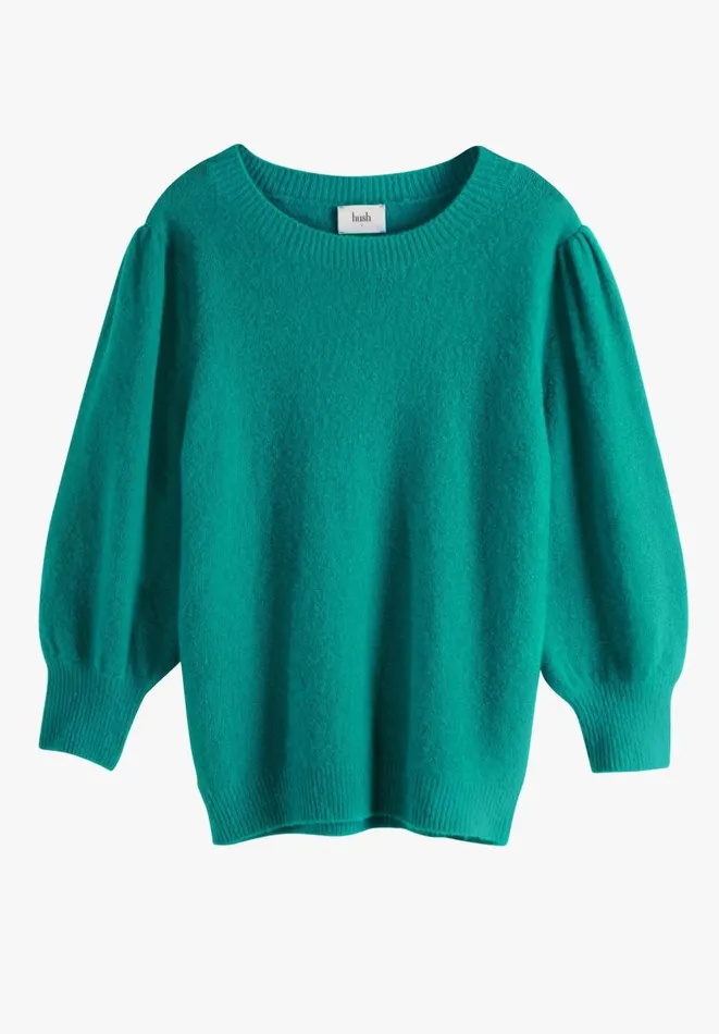Hush Jumpers and Cardigans Women Hattie Wool Blend Crew Neck Jumper Sea Green Hush Jumpers and Cardigans Women Hattie Wool Blend Crew Neck Jumper Sea Green