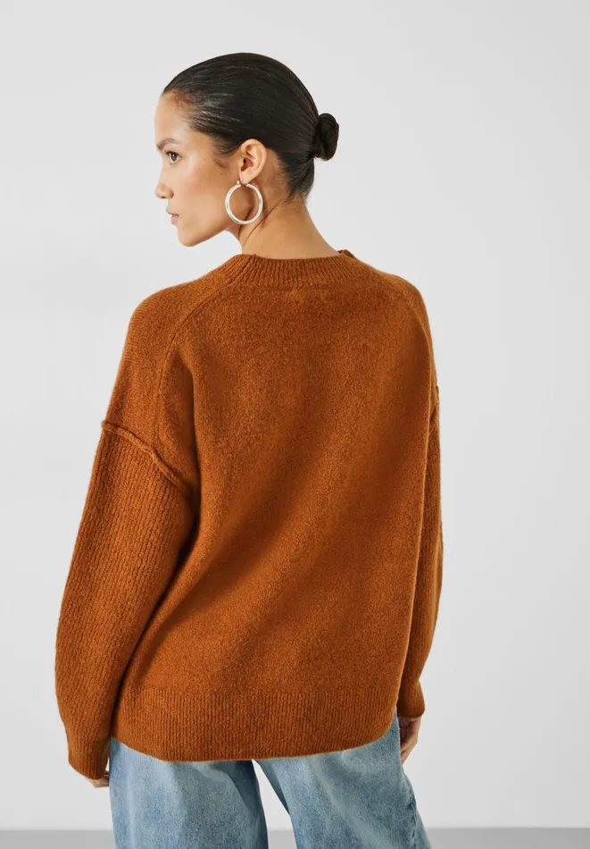 Hush Jumpers and Cardigans Women Lydia Crew Neck Wool Blend Jumper Ginger Hush Jumpers and Cardigans Women Lydia Crew Neck Wool Blend Jumper Ginger
