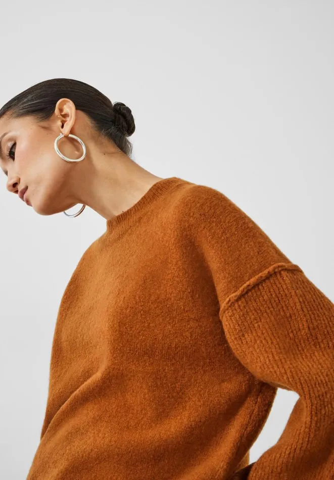 Hush Jumpers and Cardigans Women Lydia Crew Neck Wool Blend Jumper Ginger Hush Jumpers and Cardigans Women Lydia Crew Neck Wool Blend Jumper Ginger