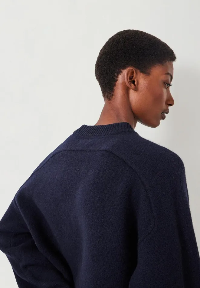 Hush Jumpers and Cardigans Women Nina Merino Wool Crew Jumper Navy Hush Jumpers and Cardigans Women Nina Merino Wool Crew Jumper Navy
