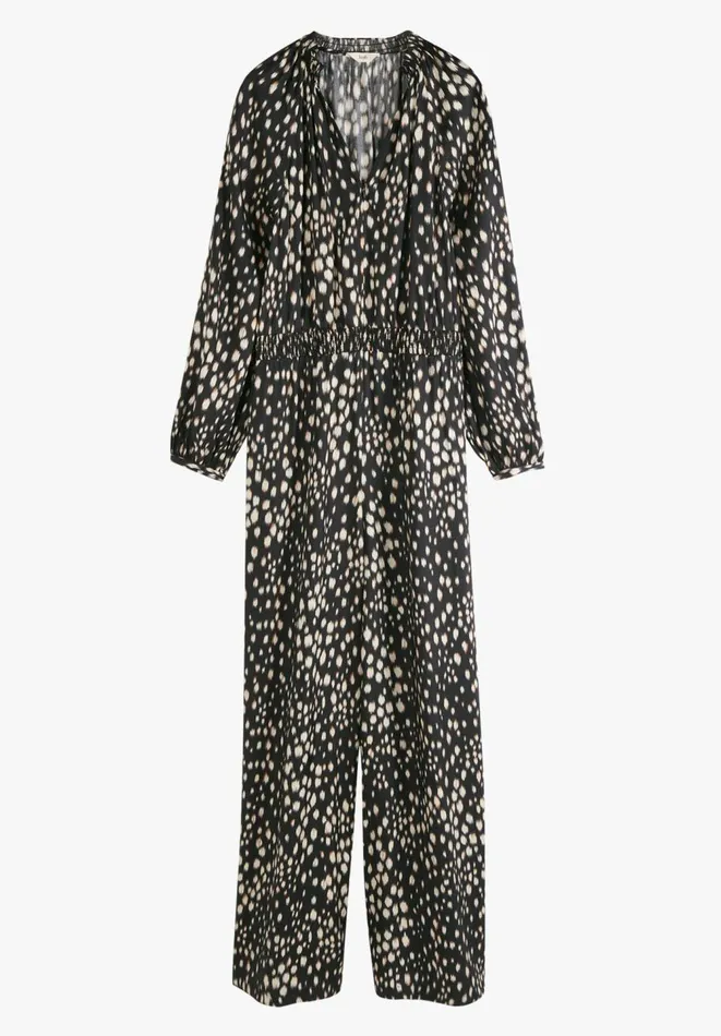 Hush Jumpsuits Women Mable Printed Jumpsuit Ikat Spot Blackecru Hush Jumpsuits Women Mable Printed Jumpsuit Ikat Spot Blackecru