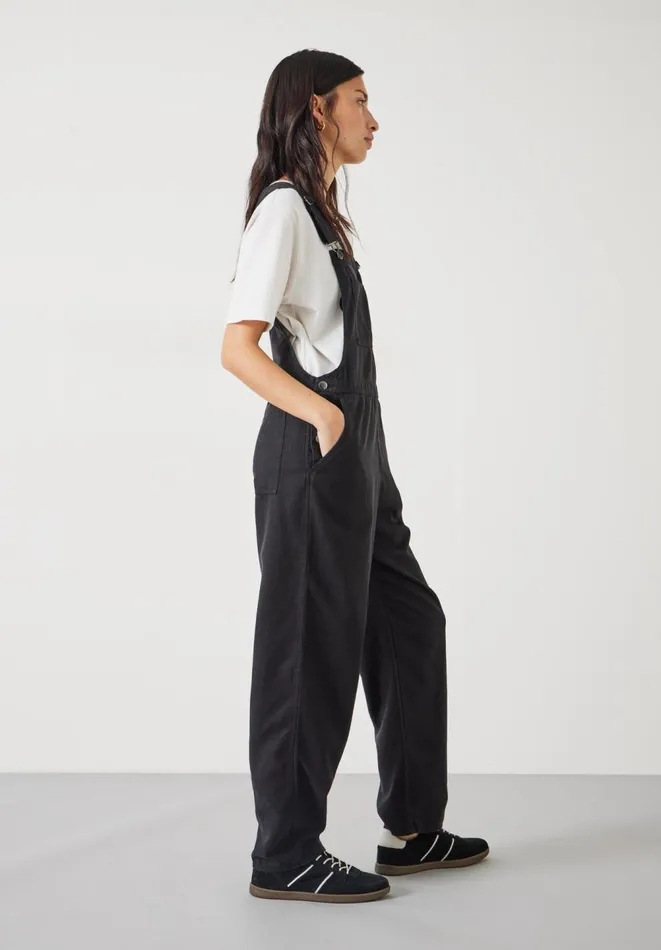 Hush Jumpsuits Women Wilma Dungarees Washed Black
