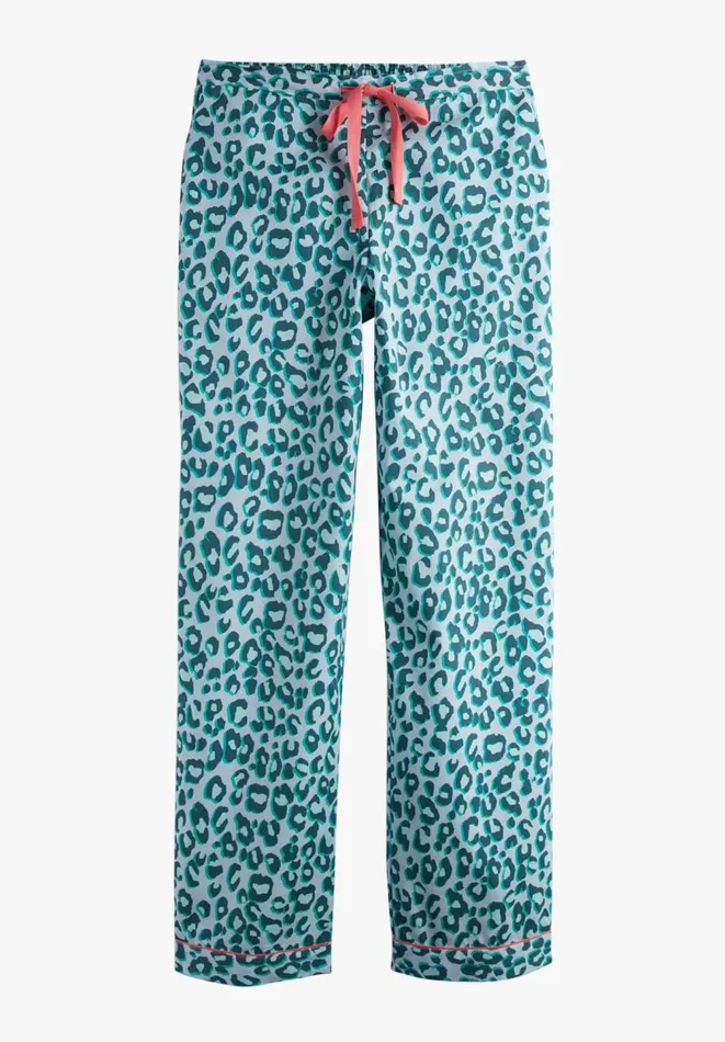 Hush Pyjamas and Nightwear Women Isla Printed Cotton PJ Trousers Leopard Shadow Bluegreen Hush Pyjamas and Nightwear Women Isla Printed Cotton PJ Trousers Leopard Shadow Bluegreen
