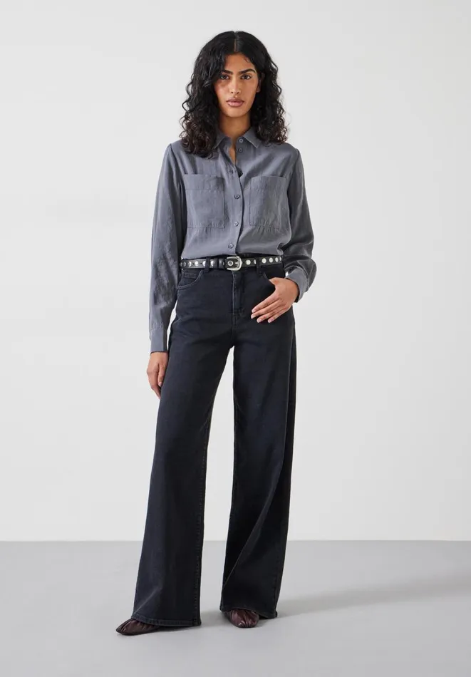 Hush Shirts and Blouses Women Faye Air Flow Shirt Grey Hush Shirts and Blouses Women Faye Air Flow Shirt Grey