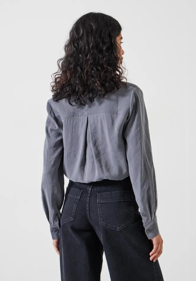 Hush Shirts and Blouses Women Faye Air Flow Shirt Grey Hush Shirts and Blouses Women Faye Air Flow Shirt Grey
