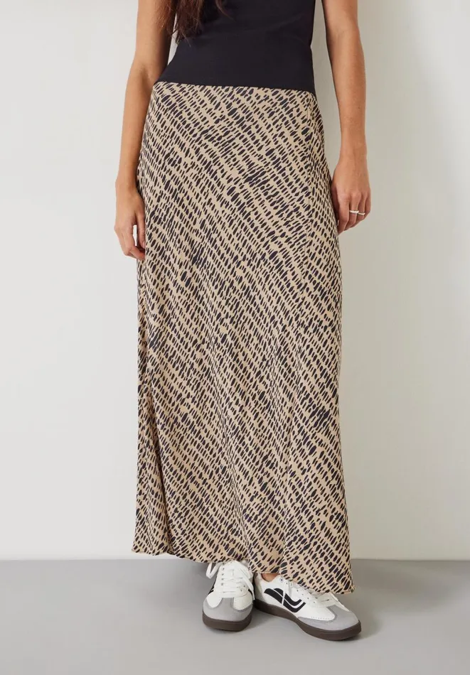 Hush Skirts Women Katie Printed Maxi Skirt Contrast Mark Neutral
