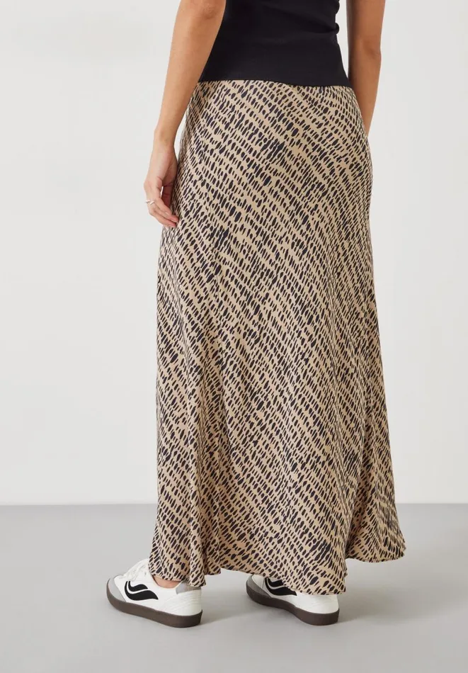 Hush Skirts Women Katie Printed Maxi Skirt Contrast Mark Neutral