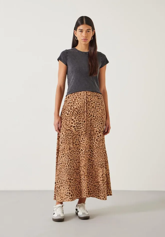 Hush Skirts Women Tia Maxi Skirt Natural Leopard