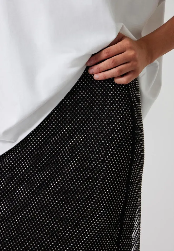 Hush Skirts Women Una Sparkle Maxi Skirt Black