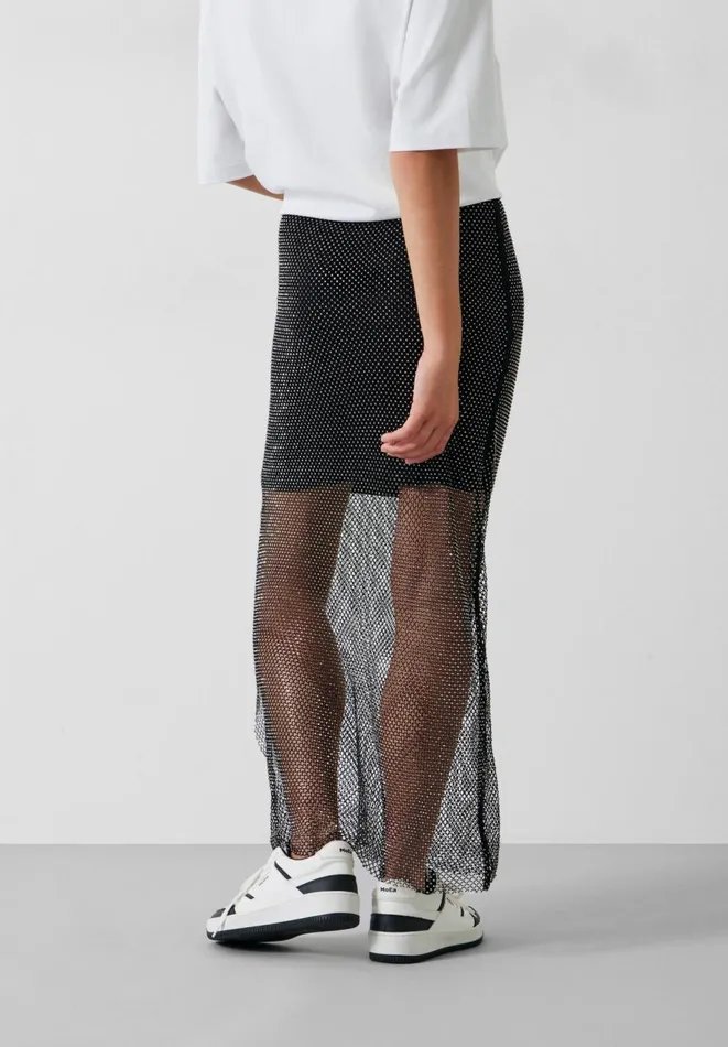 Hush Skirts Women Una Sparkle Maxi Skirt Black