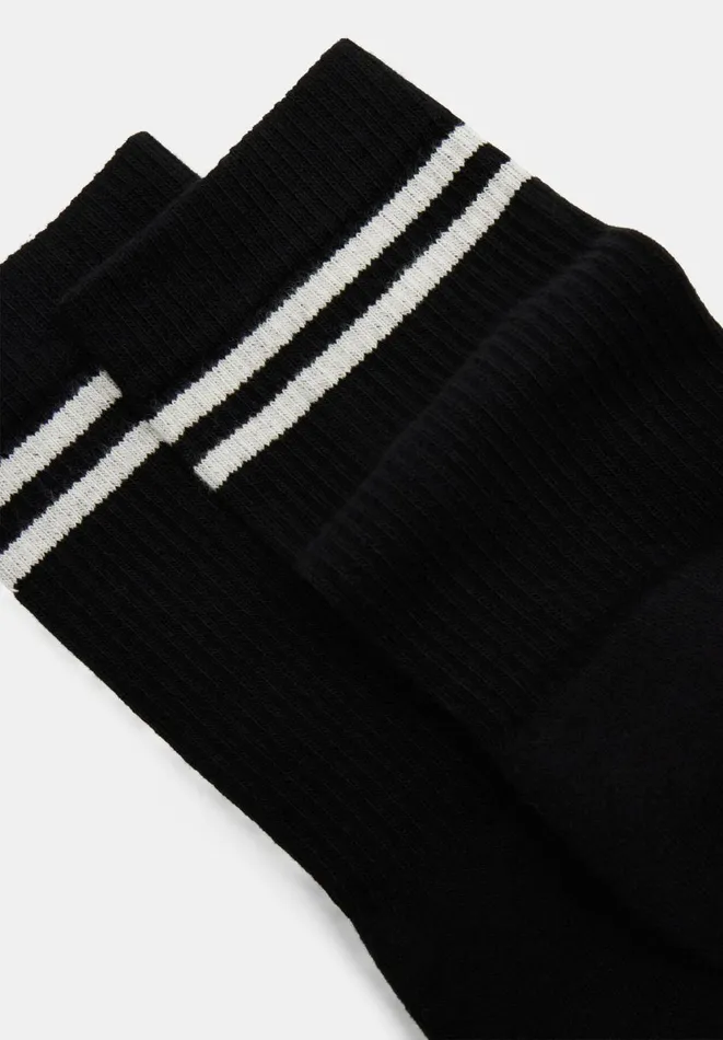 Hush Socks and Tights Women Nell Stripe Sports Sock Blackwhite Stripe Hush Socks and Tights Women Nell Stripe Sports Sock Blackwhite Stripe