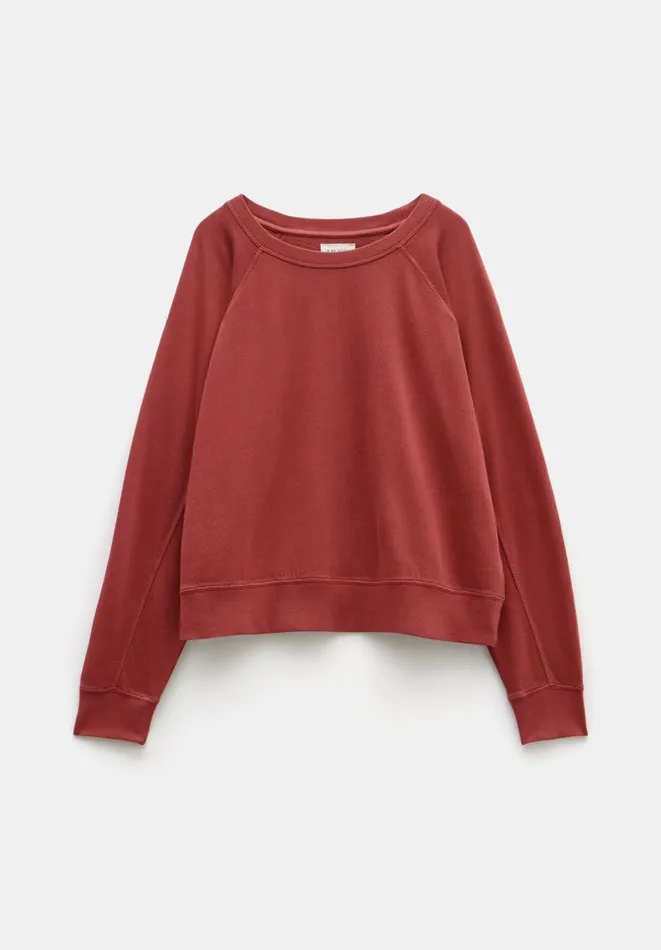 Hush Sweatshirts and Hoodies Women Kara Lightweight Sweatshirt Rust Hush Sweatshirts and Hoodies Women Kara Lightweight Sweatshirt Rust