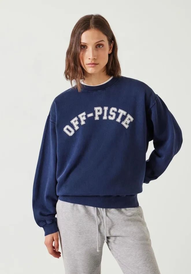 Hush Sweatshirts and Hoodies Women OffPiste Graphic Sweatshirt Dark Navy