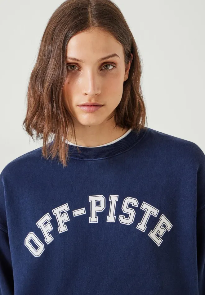 Hush Sweatshirts and Hoodies Women OffPiste Graphic Sweatshirt Dark Navy Hush Sweatshirts and Hoodies Women OffPiste Graphic Sweatshirt Dark Navy