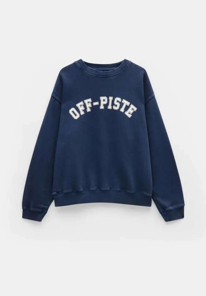Hush Sweatshirts and Hoodies Women OffPiste Graphic Sweatshirt Dark Navy Hush Sweatshirts and Hoodies Women OffPiste Graphic Sweatshirt Dark Navy