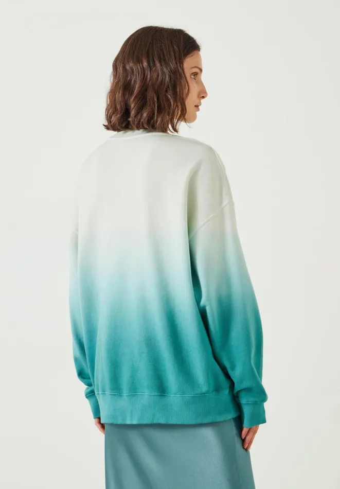 Hush Sweatshirts and Hoodies Women Ombre Quaden Oversized Sweatshirt Aqua Mix Hush Sweatshirts and Hoodies Women Ombre Quaden Oversized Sweatshirt Aqua Mix