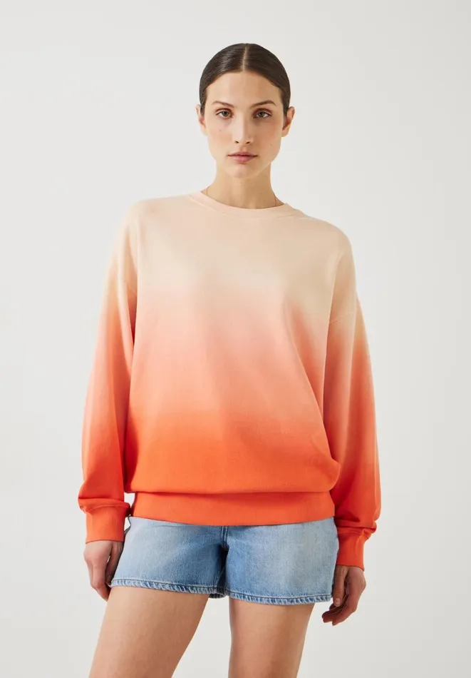 Hush Sweatshirts and Hoodies Women Ombre Quaden Oversized Sweatshirt Peach Quartz