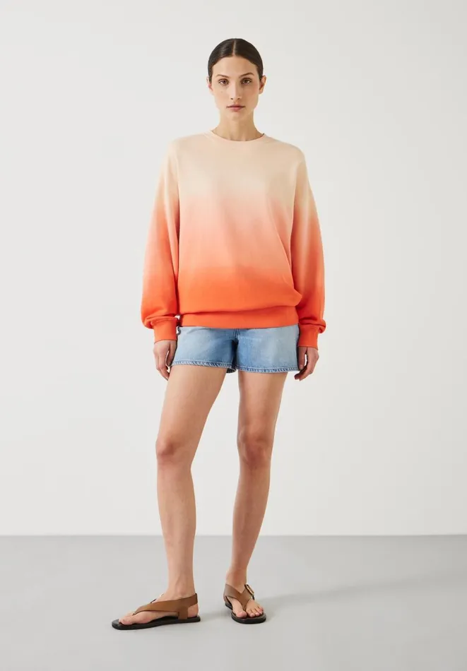 Hush Sweatshirts and Hoodies Women Ombre Quaden Oversized Sweatshirt Peach Quartz