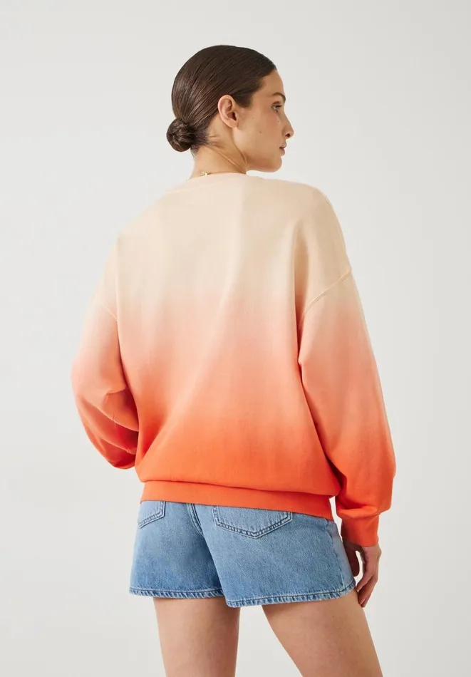 Hush Sweatshirts and Hoodies Women Ombre Quaden Oversized Sweatshirt Peach Quartz