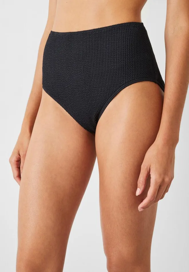 Hush Swimwear and Beachwear Women Heather High Waisted Bikini Bottoms Black