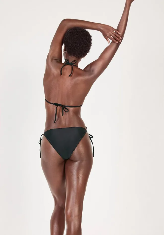 Hush Swimwear and Beachwear Women Tie Side Bikini Bottoms Tigerblack Hush Swimwear and Beachwear Women Tie Side Bikini Bottoms Tigerblack