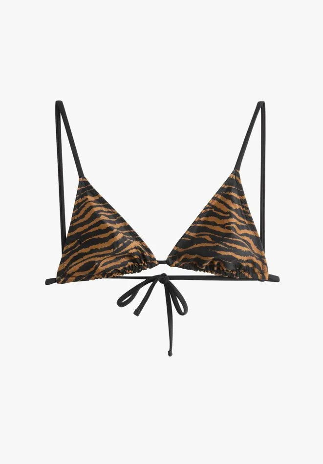 Hush Swimwear and Beachwear Women Triangle Bikini Top Tigerblack Hush Swimwear and Beachwear Women Triangle Bikini Top Tigerblack