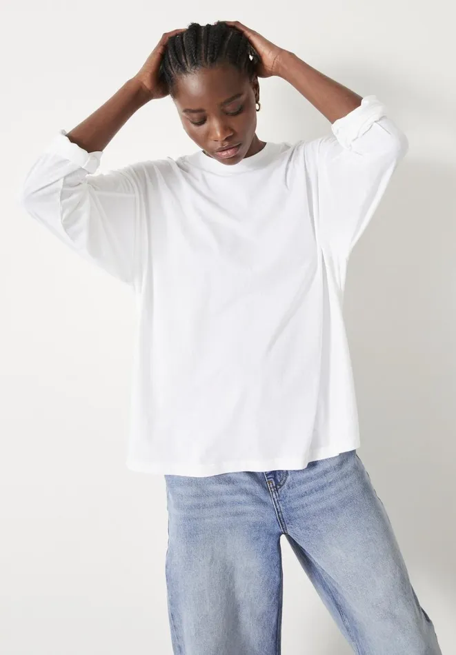 Hush Tops and Tshirts Women Aimee Oversized Top White