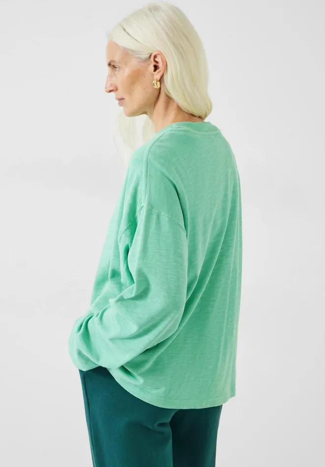 Hush Tops and Tshirts Women Alora Brushed Oversized Top Mint