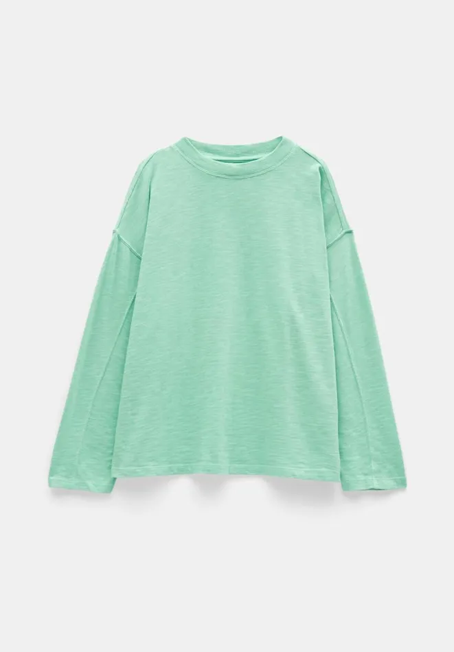 Hush Tops and Tshirts Women Alora Brushed Oversized Top Mint