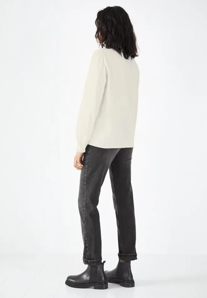 Hush Tops and Tshirts Women Carly Corduroy Shirt Ecru