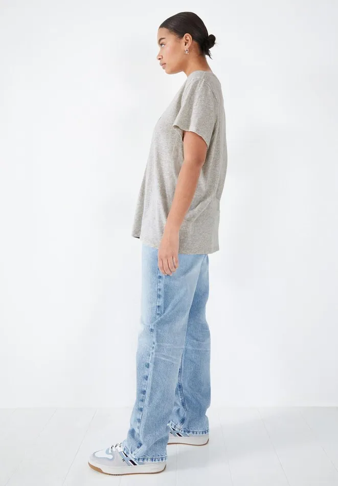 Hush Tops and Tshirts Women Leopard Star Tee Palest Grey Marlblues Hush Tops and Tshirts Women Leopard Star Tee Palest Grey Marlblues