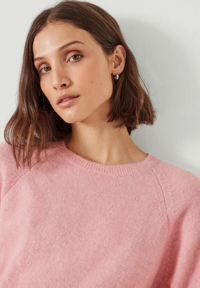 Hush Tops and Tshirts Women Lucia Alpaca Blend Knitted Top Dusty Pink Hush Tops and Tshirts Women Lucia Alpaca Blend Knitted Top Dusty Pink