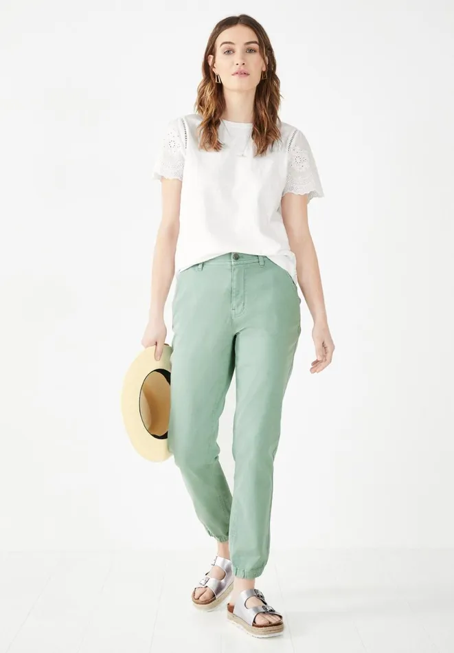 Hush Tops and Tshirts Women Nola Broderie TShirt White