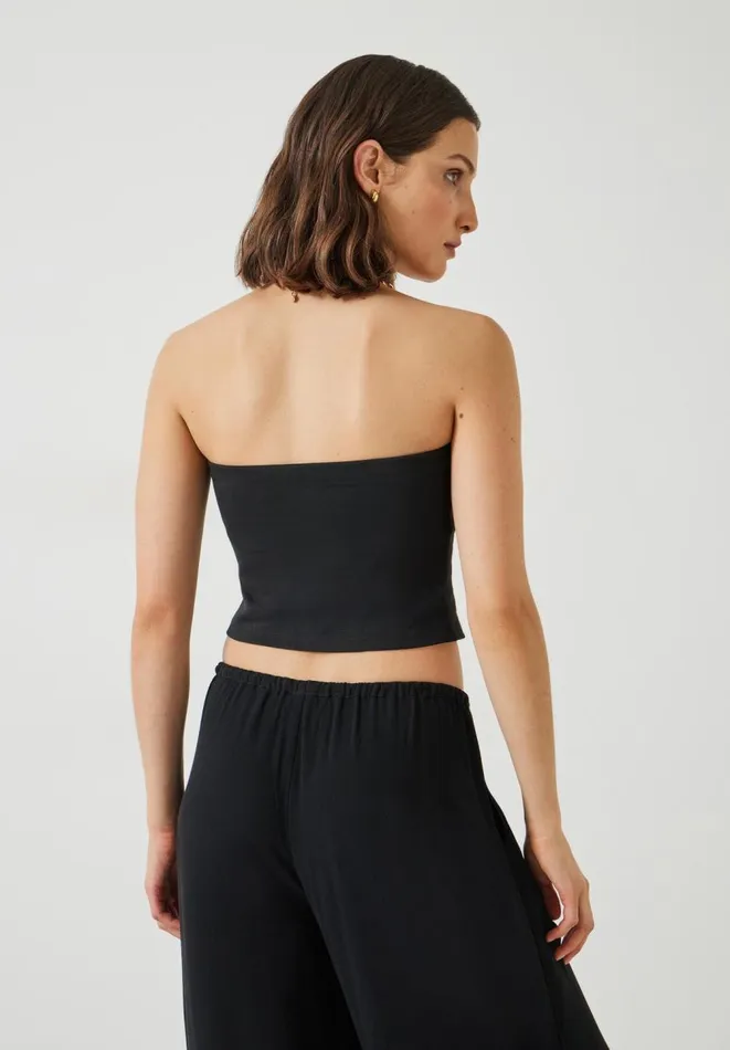 Hush Tops and Tshirts Women Skylah Bandeau Top Black