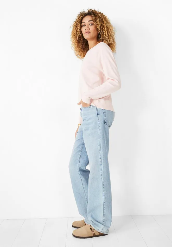 Hush Tops and Tshirts Women Tilda Long Sleeve Cotton Top Rose Shadow