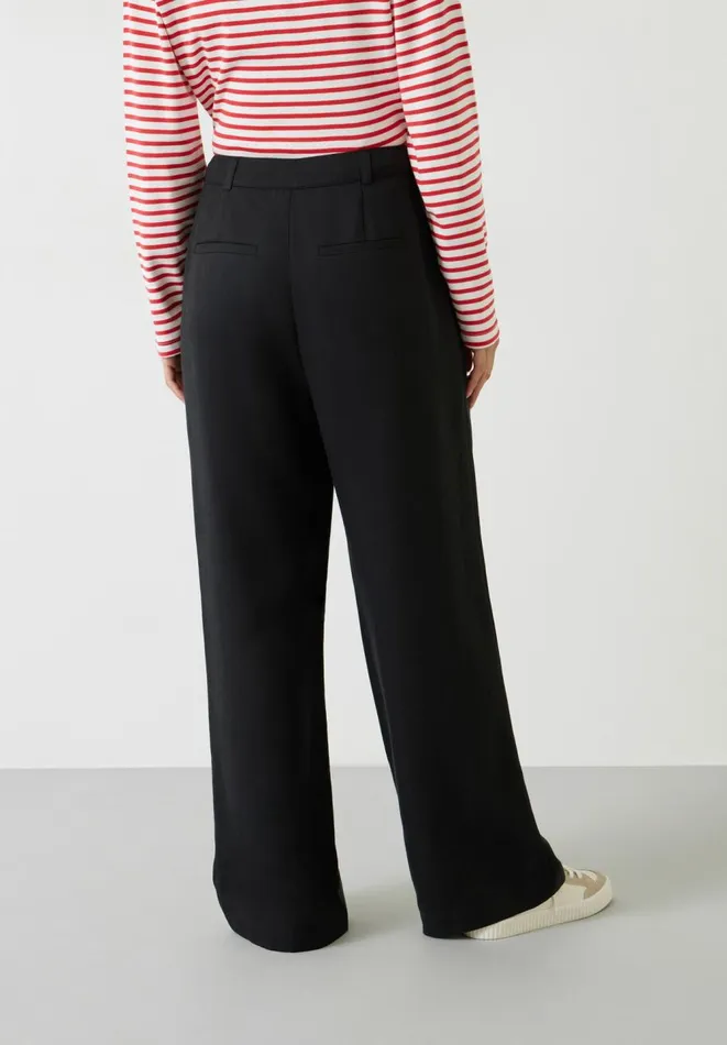 Hush Trousers Women Avery Wide Leg Trousers Black