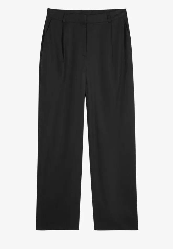 Hush Trousers Women Avery Wide Leg Trousers Black