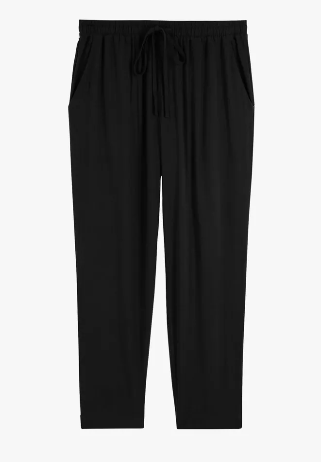 Hush Trousers Women Cropped Easy Trousers Black Hush Trousers Women Cropped Easy Trousers Black
