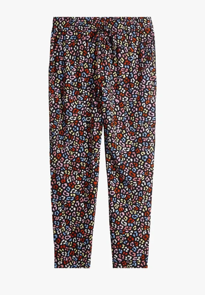 Hush Trousers Women Cropped Easy Trousers Soft Leopard Blackmulti Hush Trousers Women Cropped Easy Trousers Soft Leopard Blackmulti