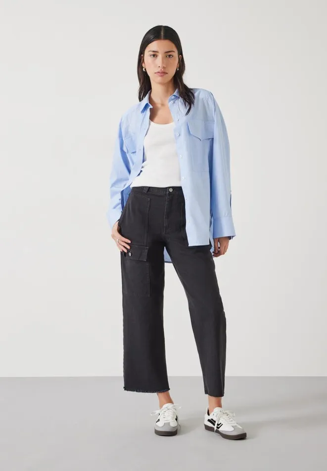 Hush Trousers Women Issy Cropped Trousers Washed Black