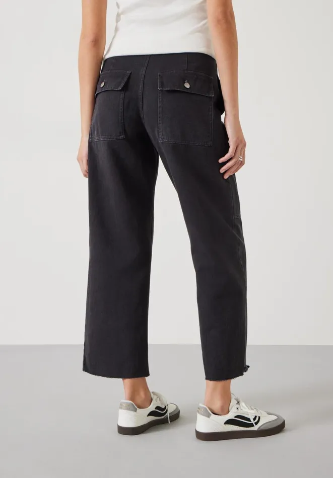 Hush Trousers Women Issy Cropped Trousers Washed Black Hush Trousers Women Issy Cropped Trousers Washed Black