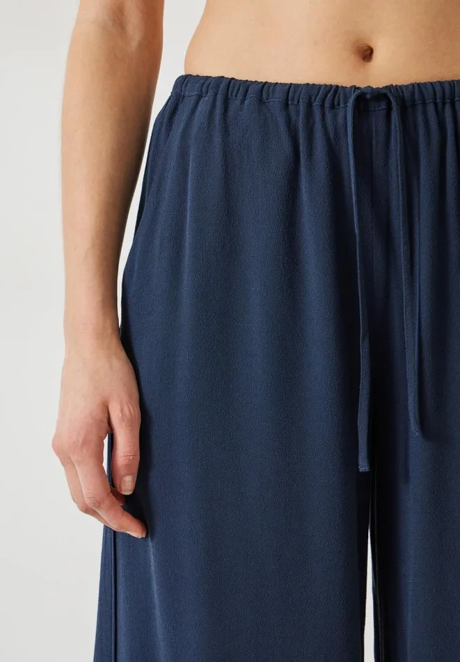 Hush Trousers Women Lyra Oversized Tie Waist Trousers Deep Navy
