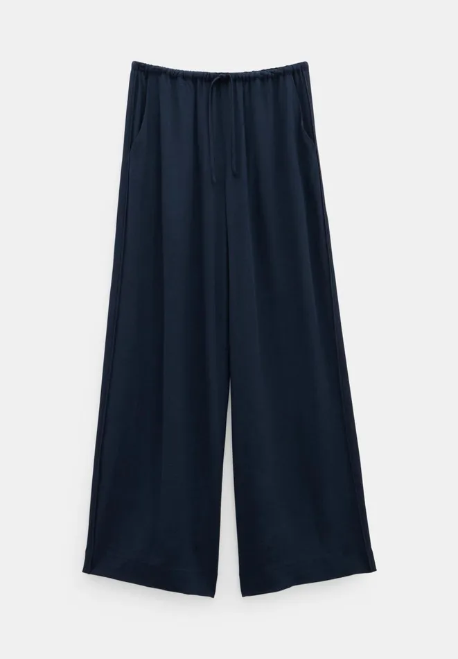 Hush Trousers Women Lyra Oversized Tie Waist Trousers Deep Navy