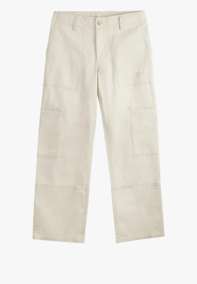 Hush Trousers Women Sydney Cotton Utility Trousers Light Beige Hush Trousers Women Sydney Cotton Utility Trousers Light Beige