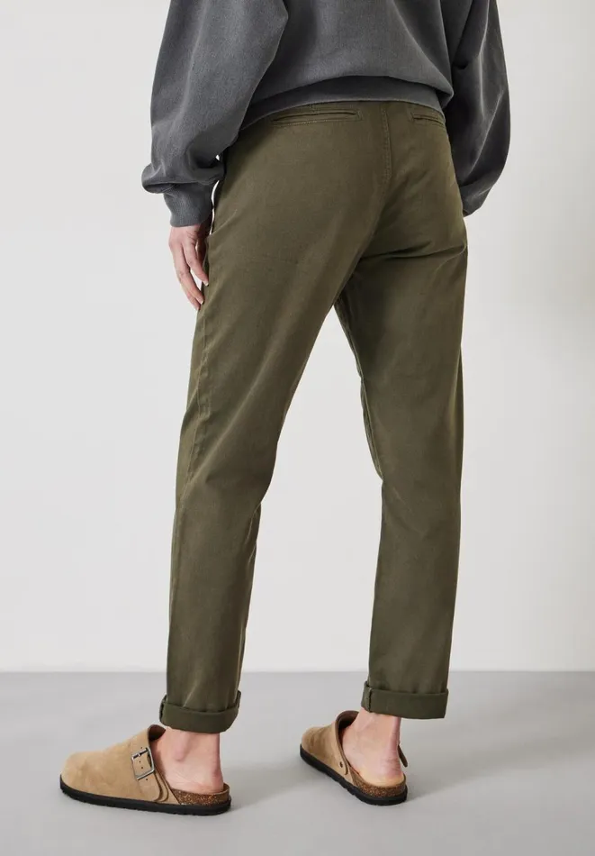 Hush Trousers Women Tanya Tapered Chino Trousers Olive Hush Trousers Women Tanya Tapered Chino Trousers Olive