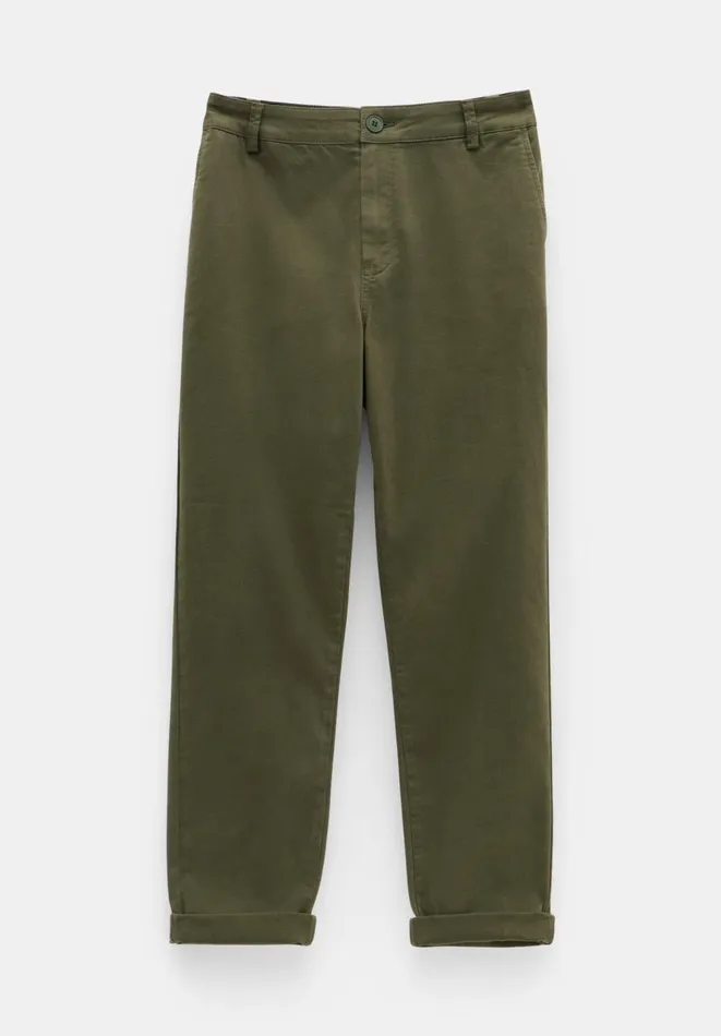Hush Trousers Women Tanya Tapered Chino Trousers Olive Hush Trousers Women Tanya Tapered Chino Trousers Olive